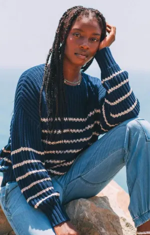 Minimalist Stitching Nautical Sweater