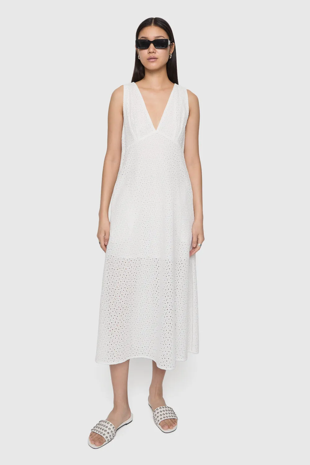 Naya Eyelet Dress Semi Sheer
