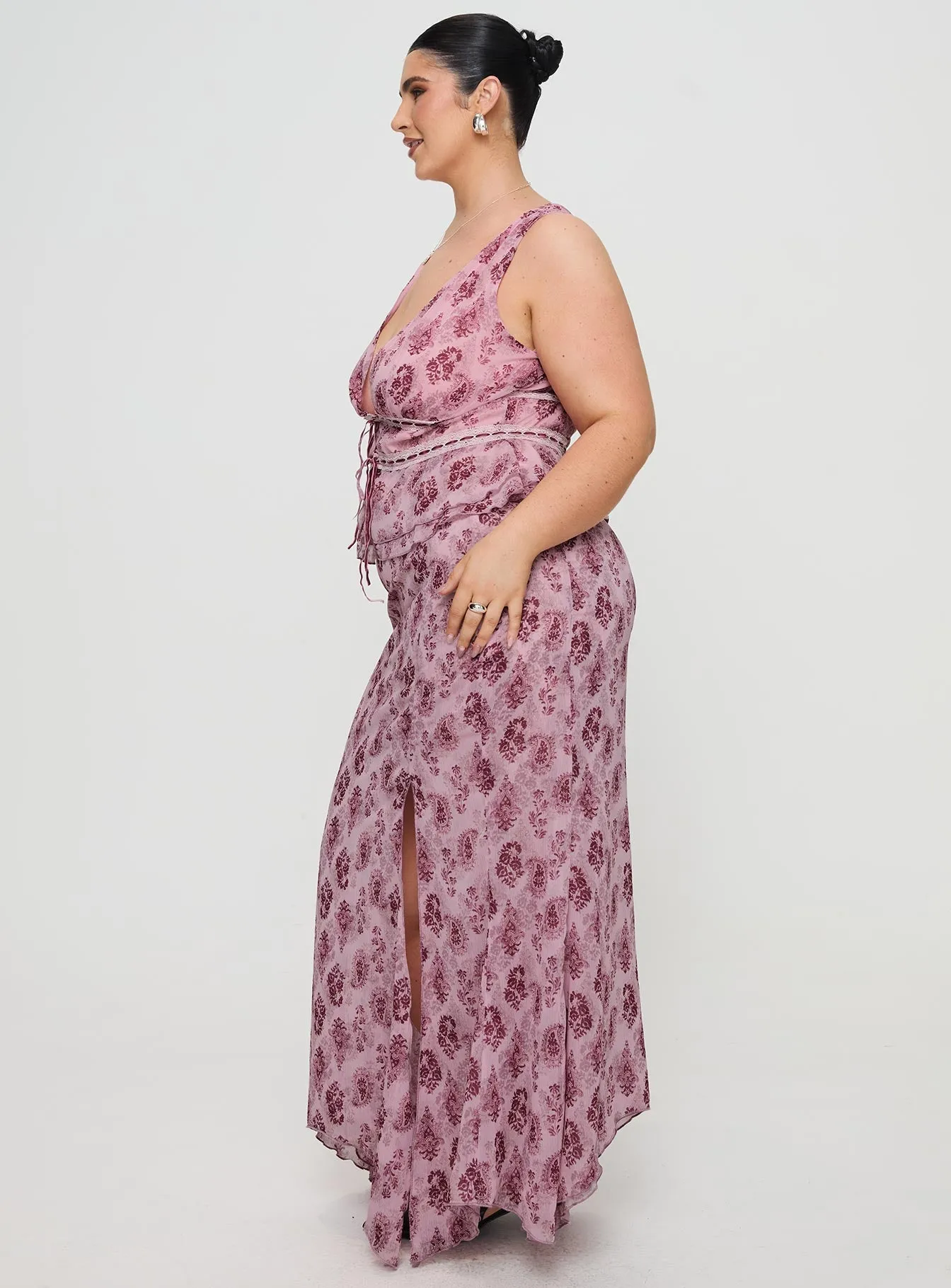 Nikolise Maxi Skirt Purple Curve Reimagined Classic Non Irritating Texture