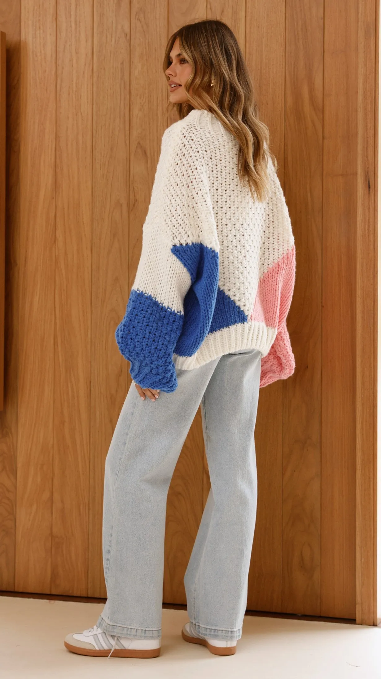 Nila Knit Sweater - White Multi Home Casual