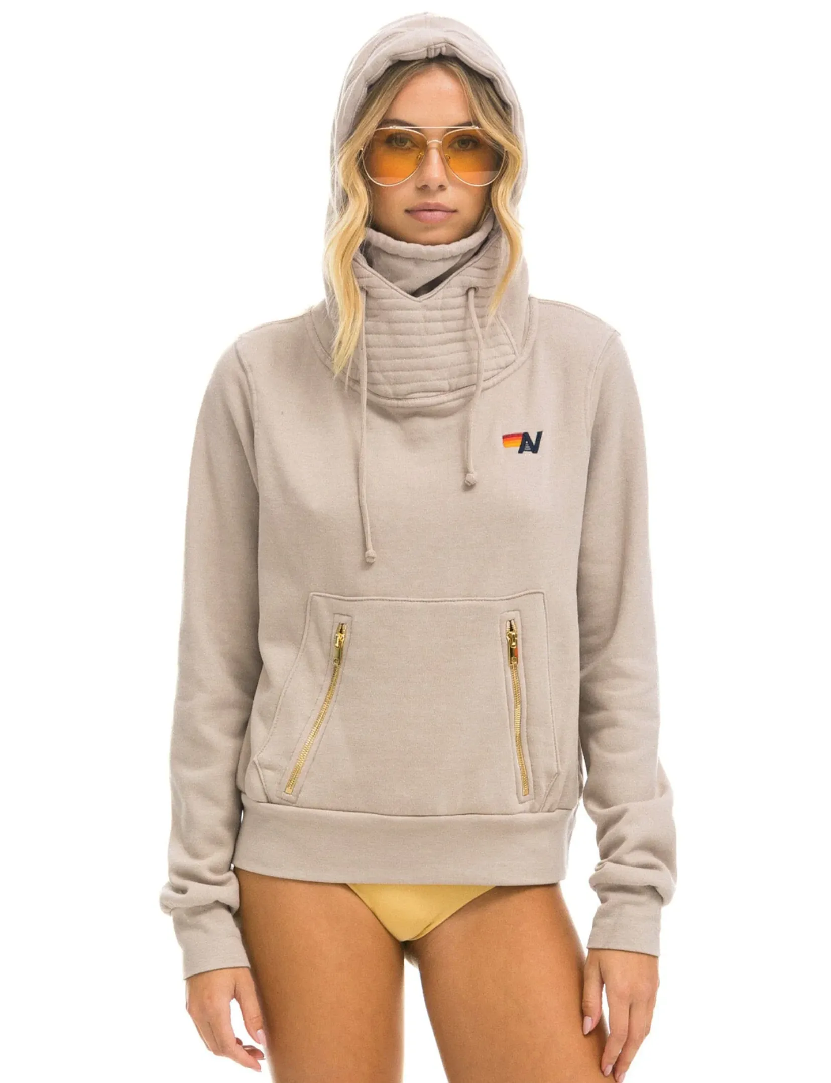 Ninja Pullover Hoodie, Sand Essentials Wear product eco friendly conscience