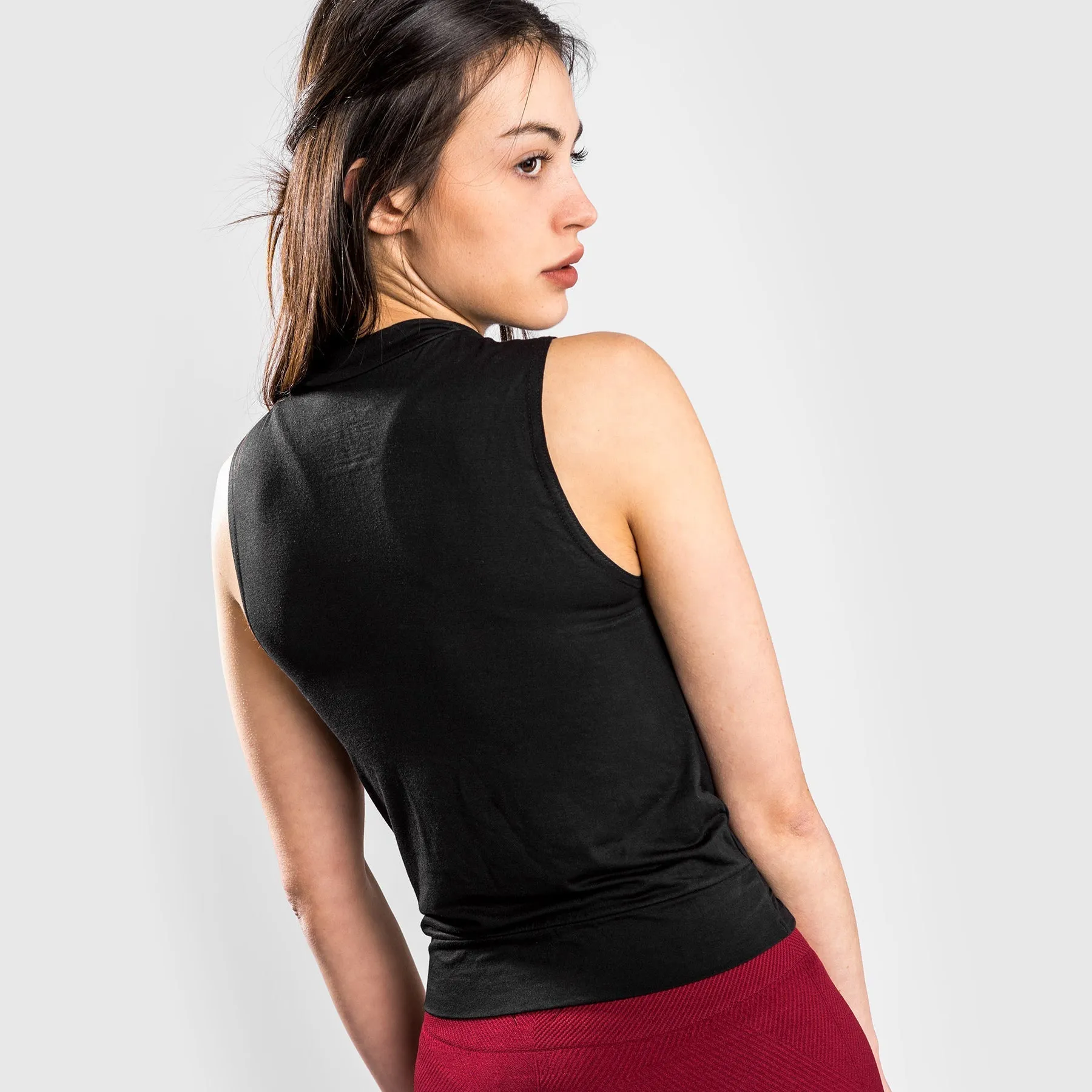 Venum Glow Tank Top - For Women - Black Contoured Hemline