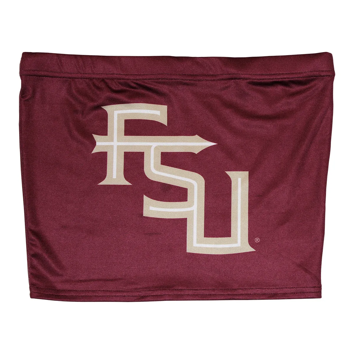 ZooZatz Women's Stacked FSU Tube Top - Garnet Tagless Design Small Size