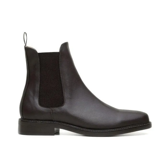 portable Abrasion Resistant Outsole 'Dylan' Unisex Chelsea Vegan Boots by Ahimsa - Espresso