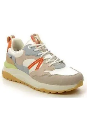 Rieker ladies Sport trainer W2501-82 in Ice Multi Bright Gold Strap Mode