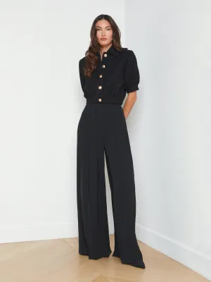 Flexible Comfort Wear Stain Release Finish Nova Pleated Wide-Leg Pant