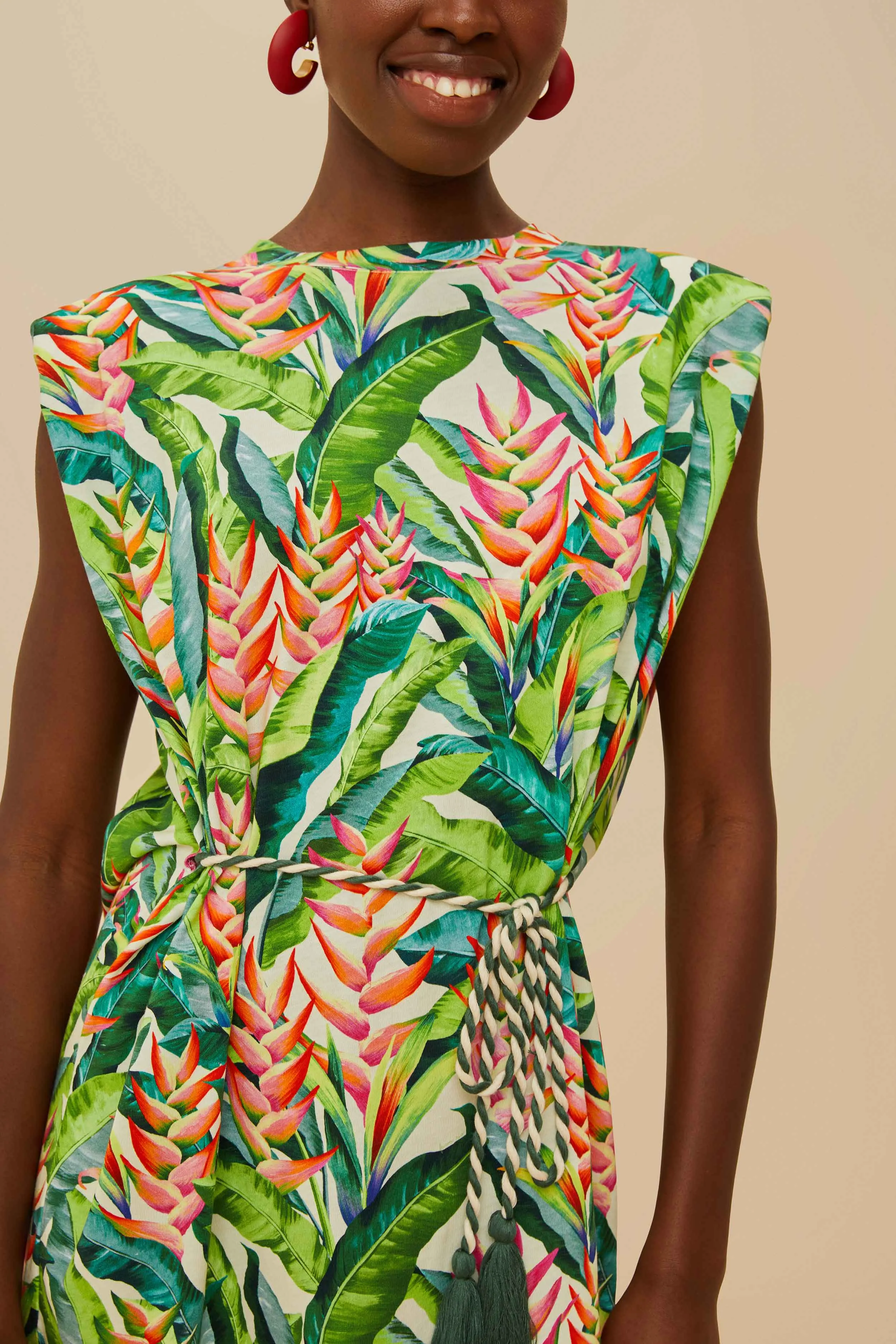 Off-White Heli Leaves Organic Cotton T-Shirt Mini Dress Minimal Comfort Wear petite size