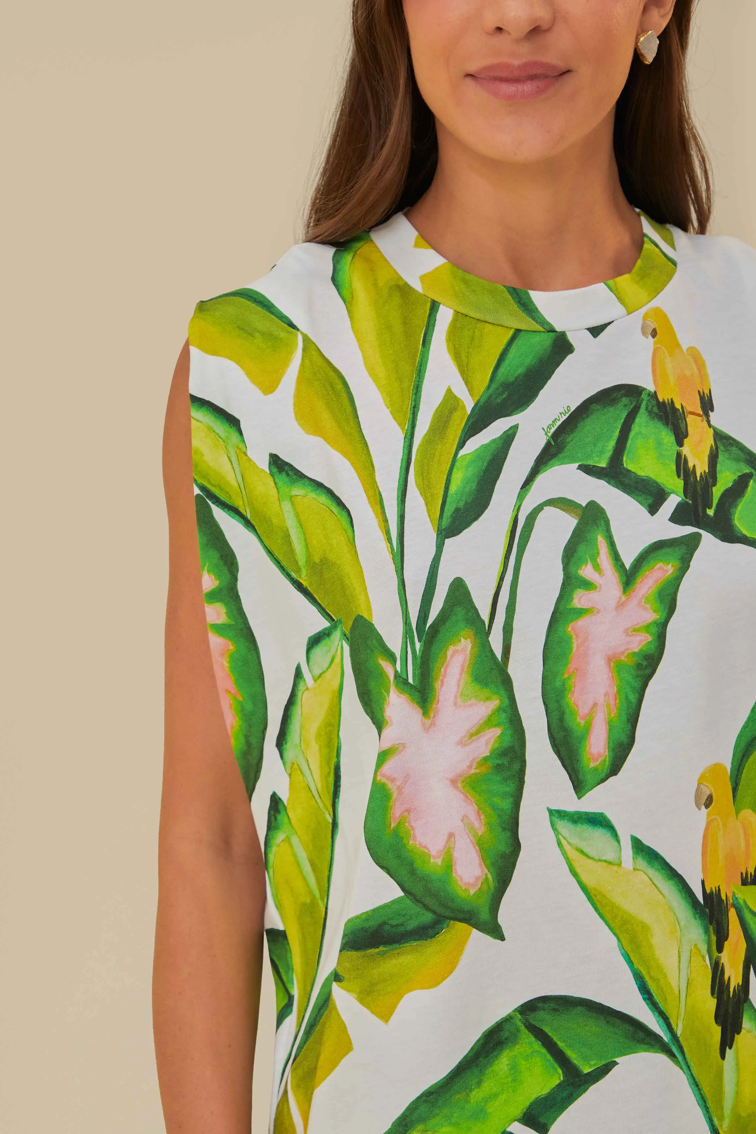 light layering Off-White Summer Foliage T-Shirt