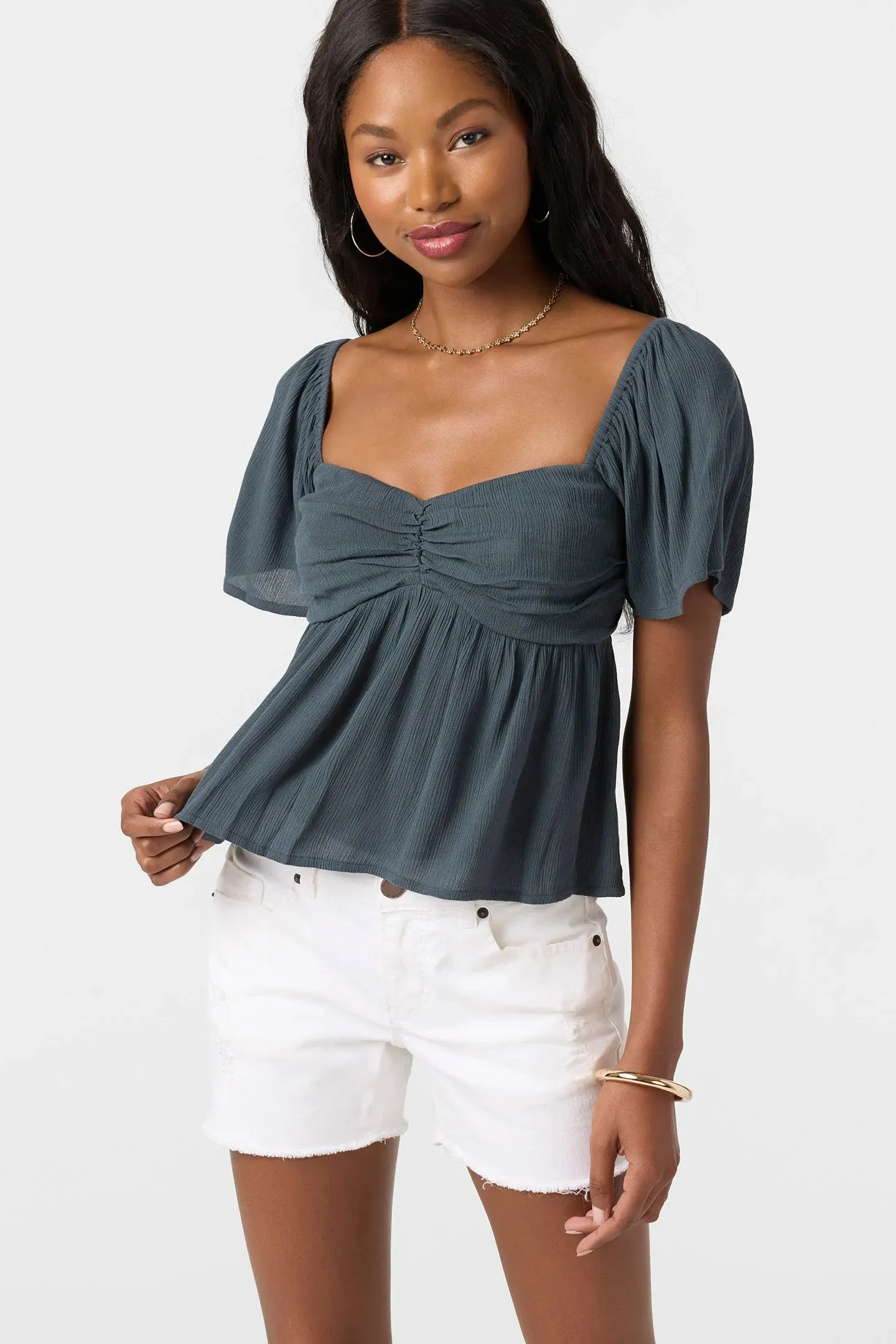 Rayon blend Formal Style Oneill Womens Shirt Reema Top