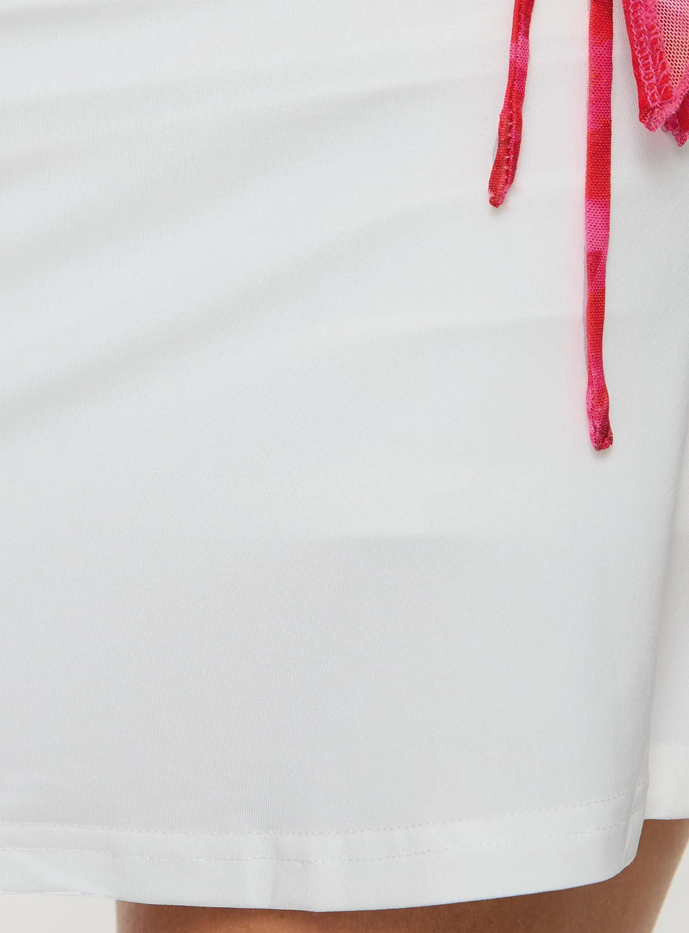 Girlie Mini Skirt White Petite Bold Cut