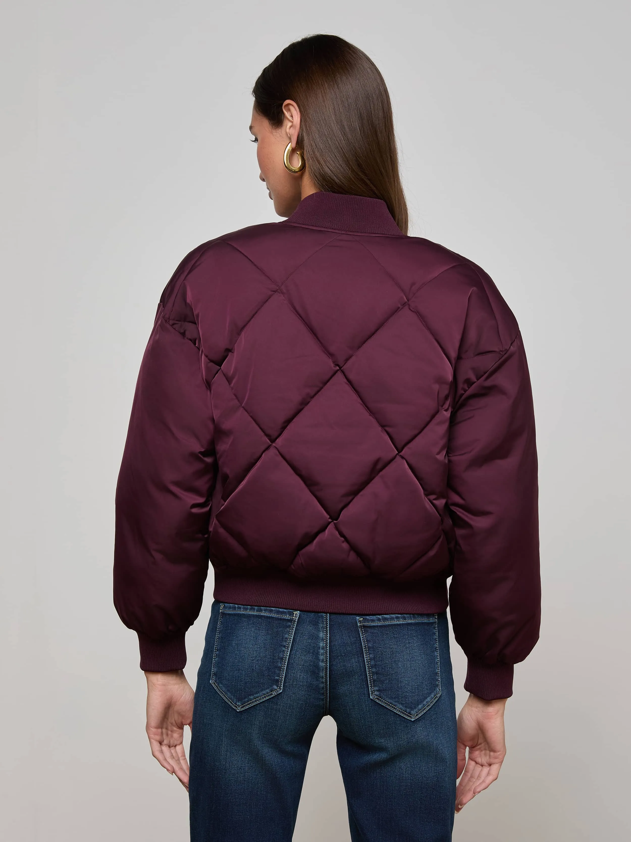 Durable Water Repellent Violeta Reversible Puffer