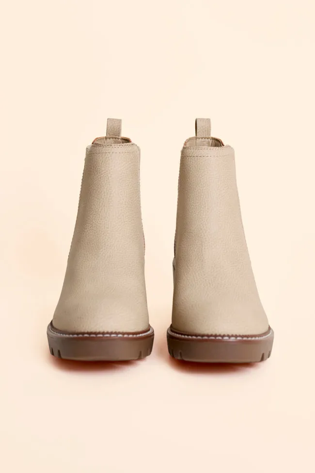 Paula Side Gore Beige Booties Subtle design High Traction All Day Worker