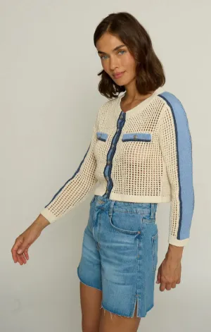Airflow Optimized Layer Option Mesh Stitch Cardigan