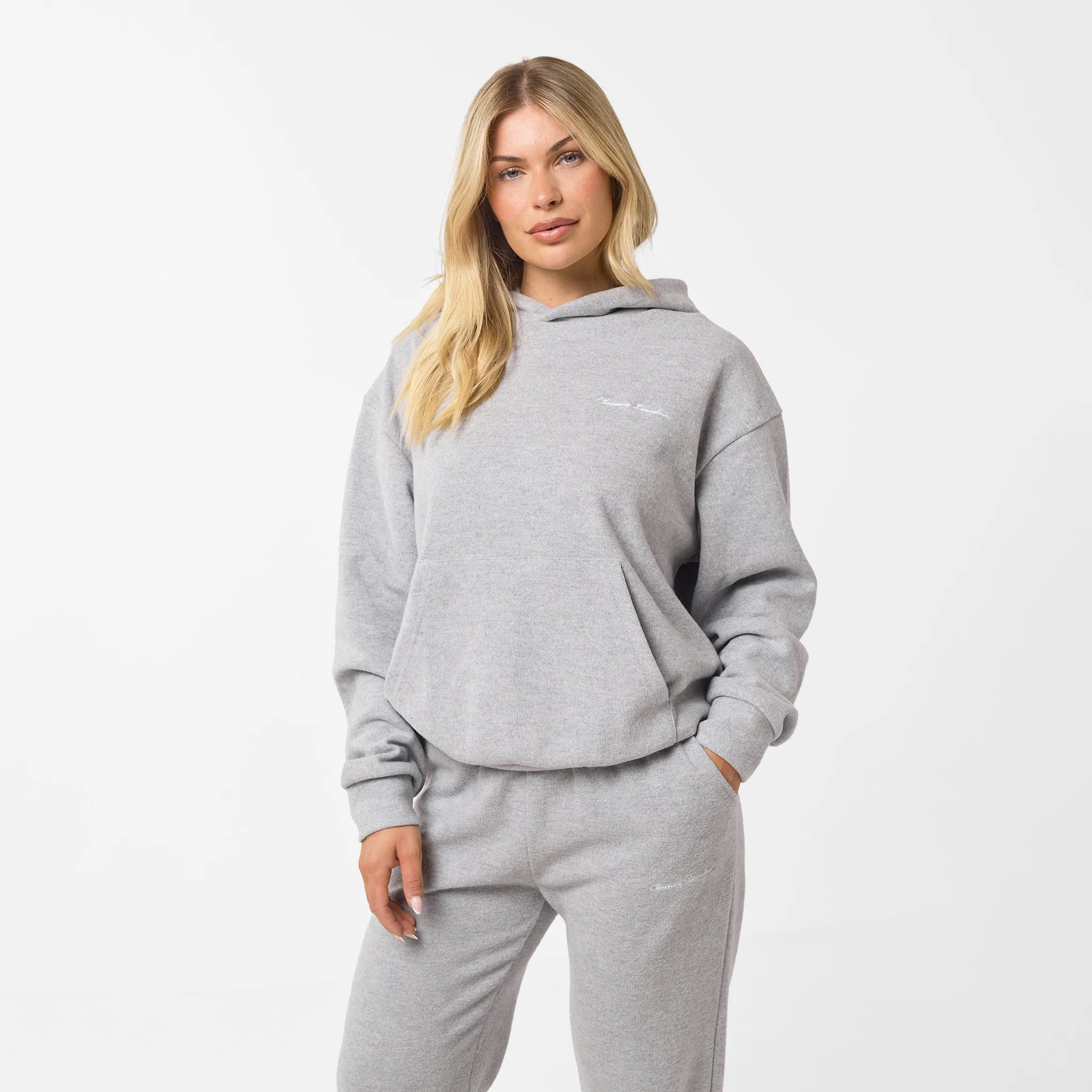 EcoFriendlyDye Repair Fit Soft Knit Tracksuit I Grey Marl