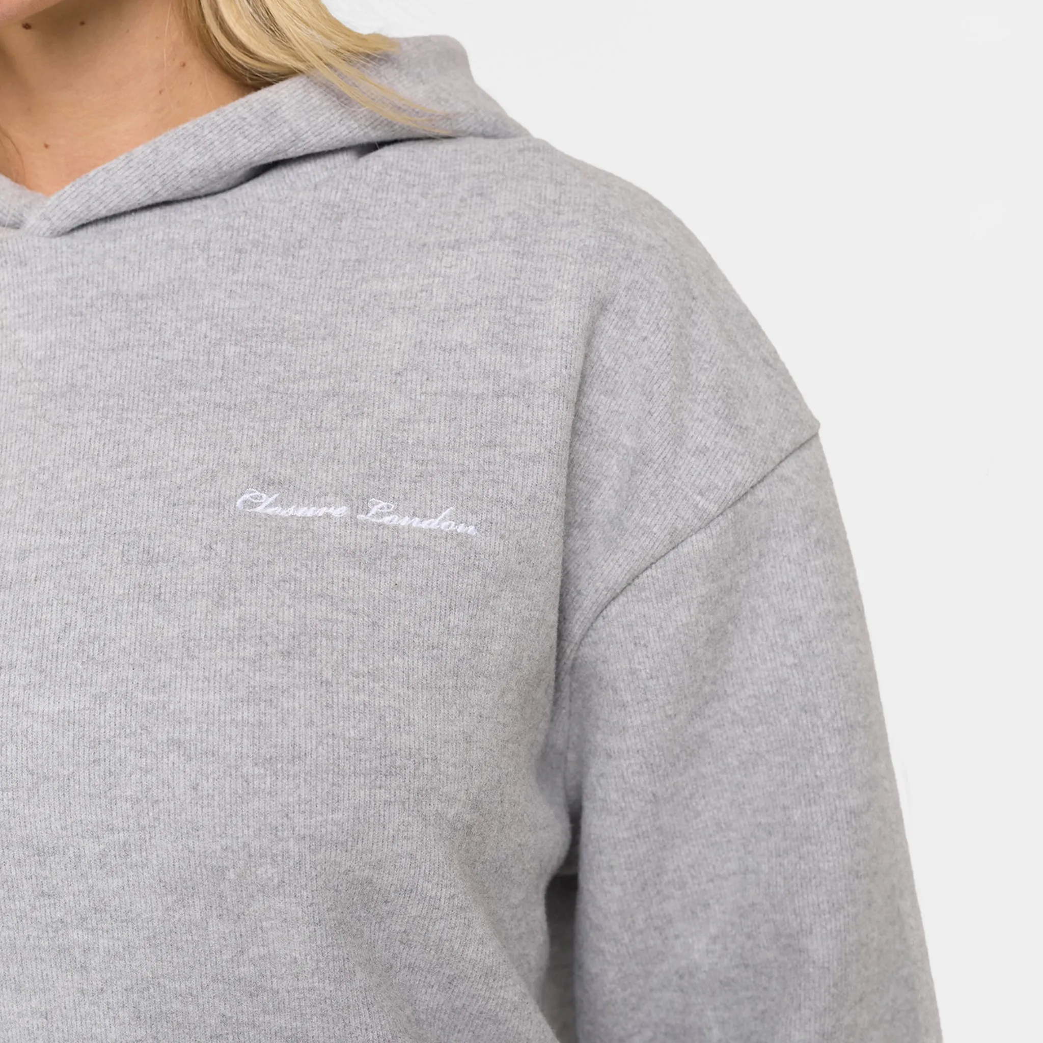 Walk Mood Comfortable Coat Soft Knit Tracksuit I Grey Marl