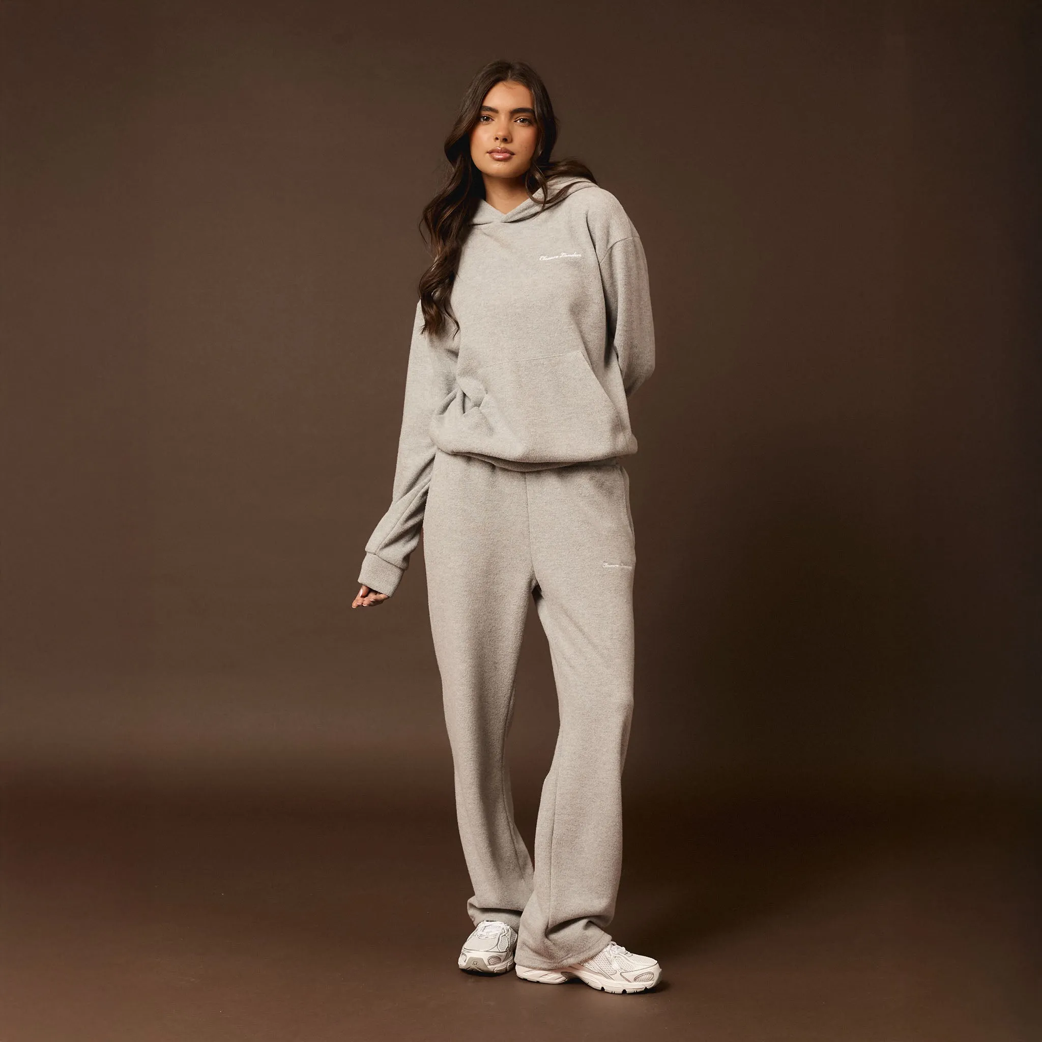 Holiday Ease Soft Knit Tracksuit I Grey Marl