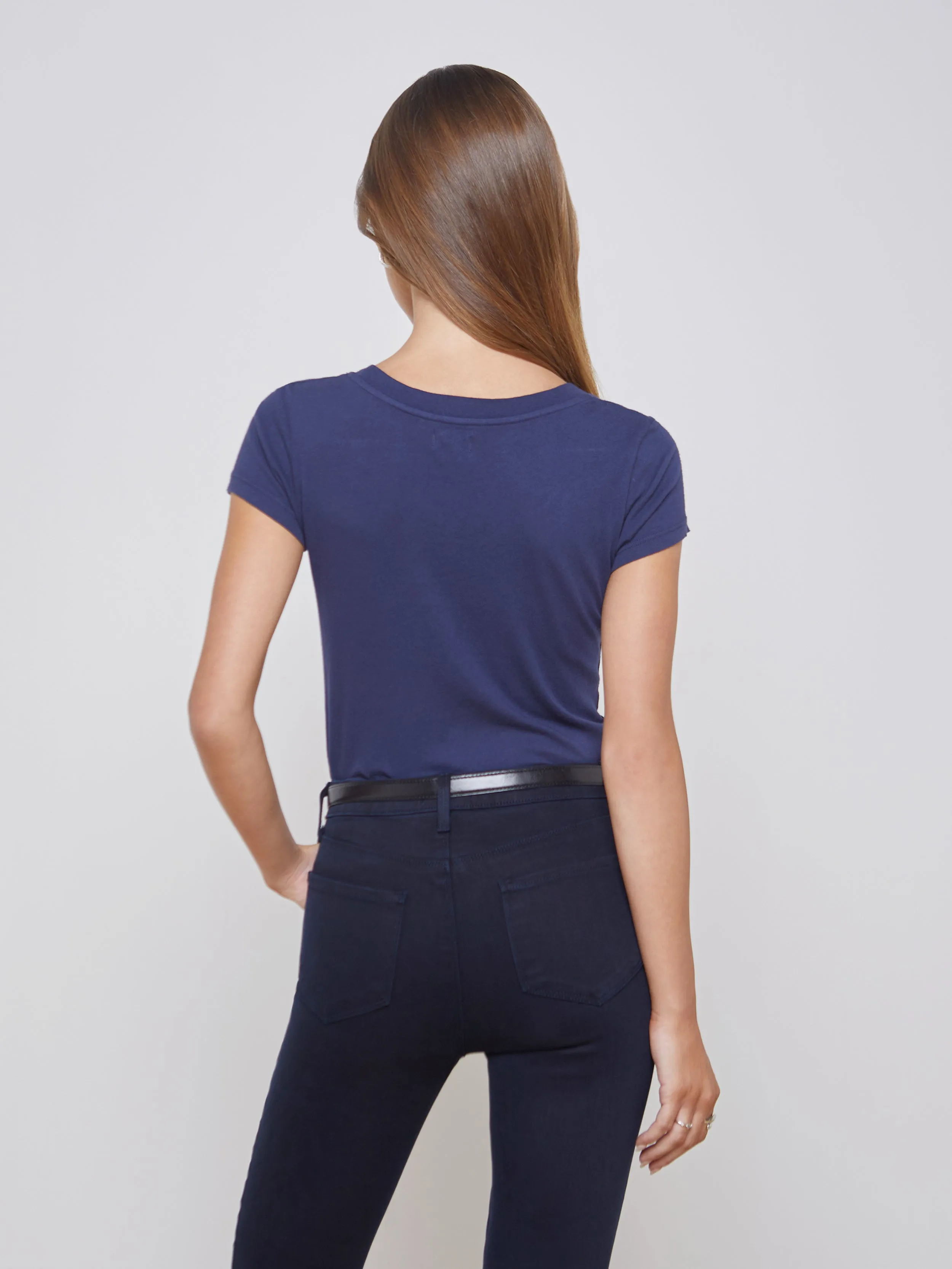 Cory Cotton Scoopneck Tee Regular fit normality