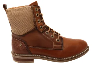 Minimal Profile Comfort Cushioning Pikolinos Womens W8J-8966 Comfortable Leather Ankle Boots
