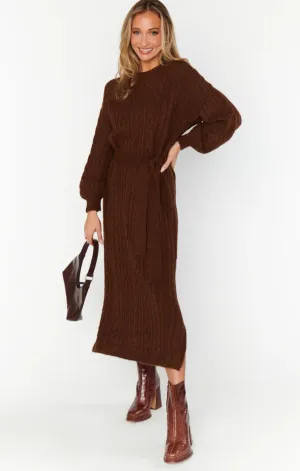 Easy Draping Barb Sweater Dress