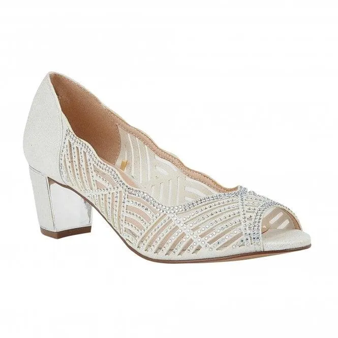 Lotus Womens Shoe Immy Ice/Diamante Clear Sandals for Weddings