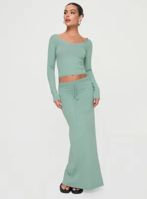 Byrne Long Sleeve Set Baby Blue Soft Lines Thermoregulating Fabric