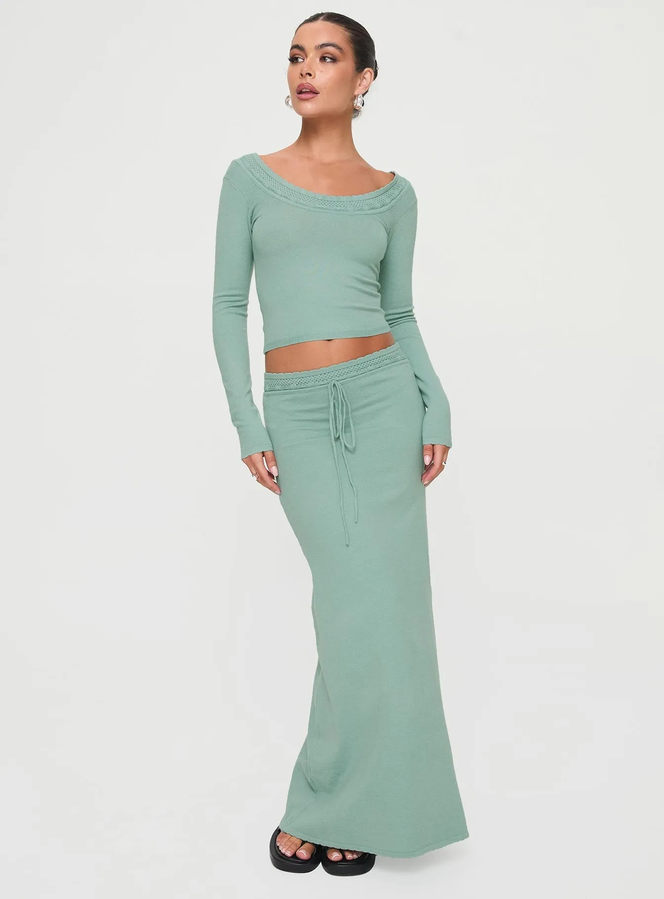 Byrne Long Sleeve Set Baby Blue Soft Lines Thermoregulating Fabric