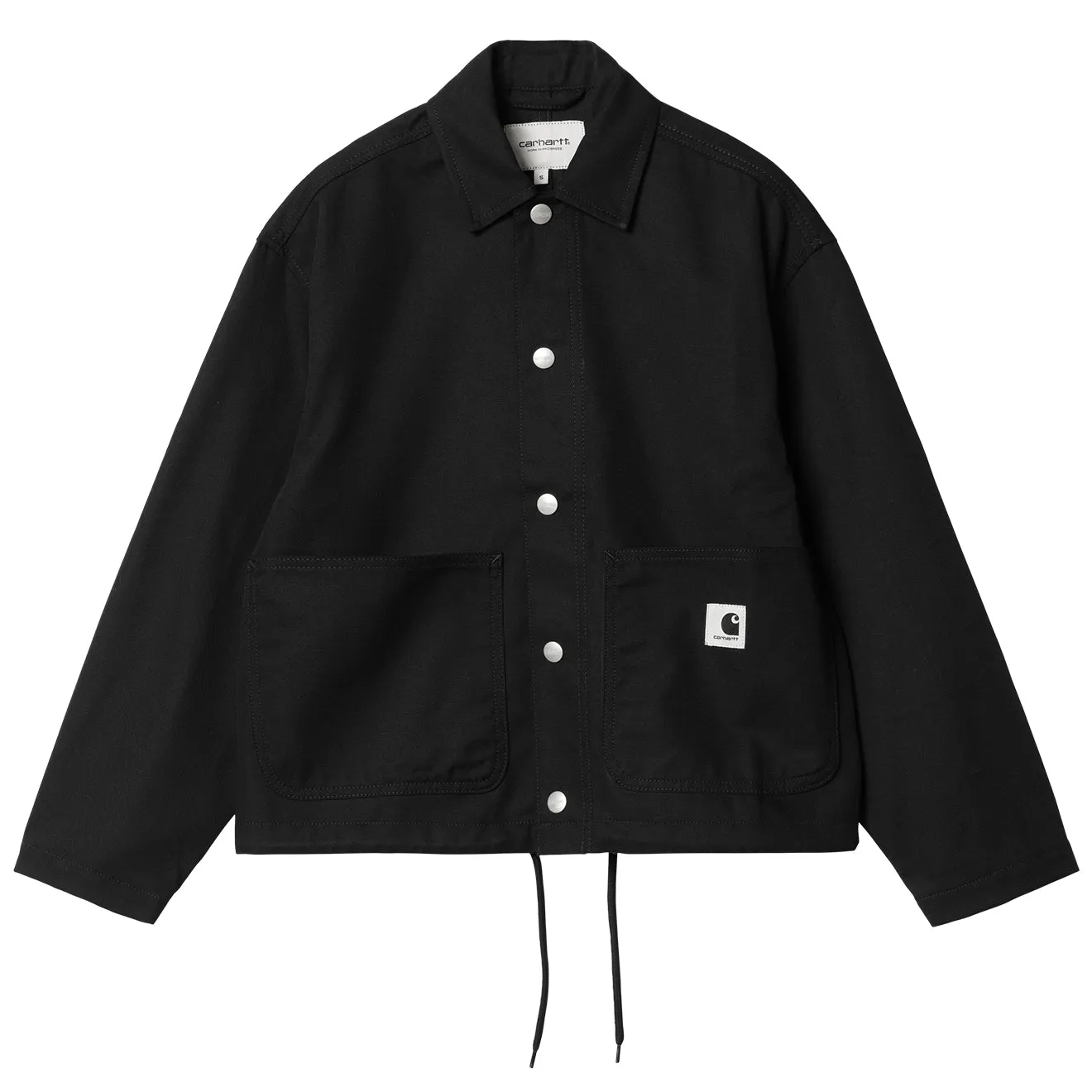 WindproofInterior Carhartt WIP Womens Simple Shirt Jac Black Rigid