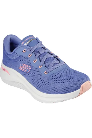 Gloss Finish Lightweight Form Road Trip Skechers Ladies 150051  ARCH FIT 2.0 BIG LEAGUE in Blue/Pink