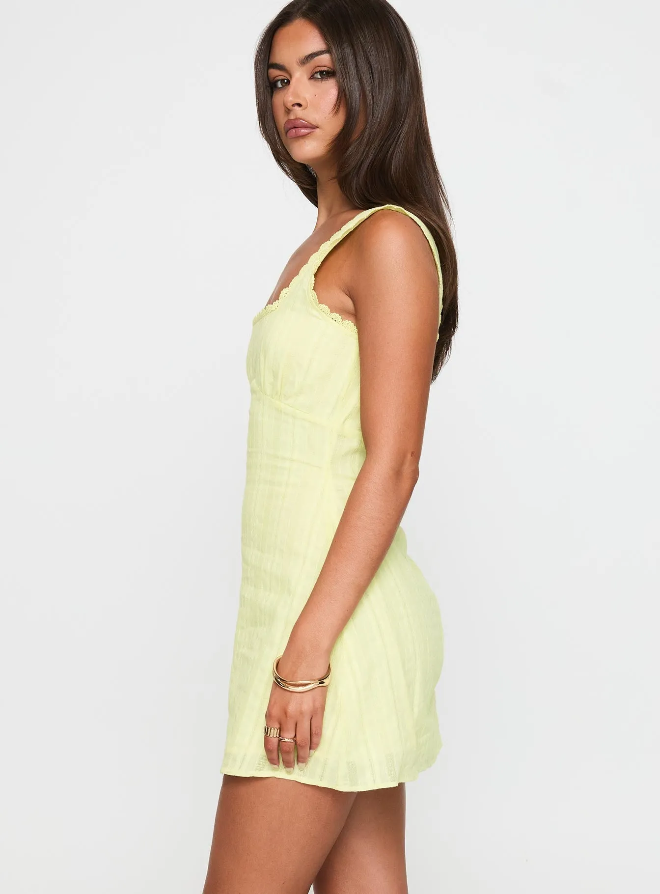 Smart Wear Dasha Mini Dress Lemon