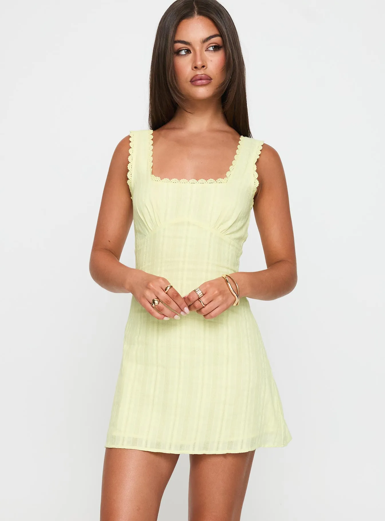 Soft Air Dasha Mini Dress Lemon