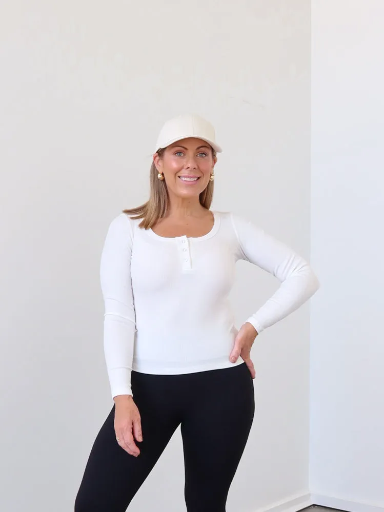 Performance Wear Fit Perfect Layering Prudence Top - White