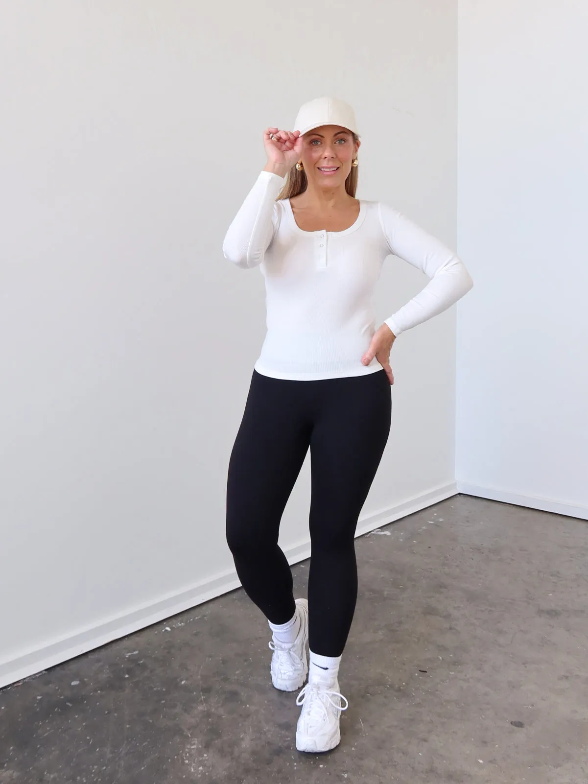 Flexible Neckline Relaxed fit wear Prudence Top - White