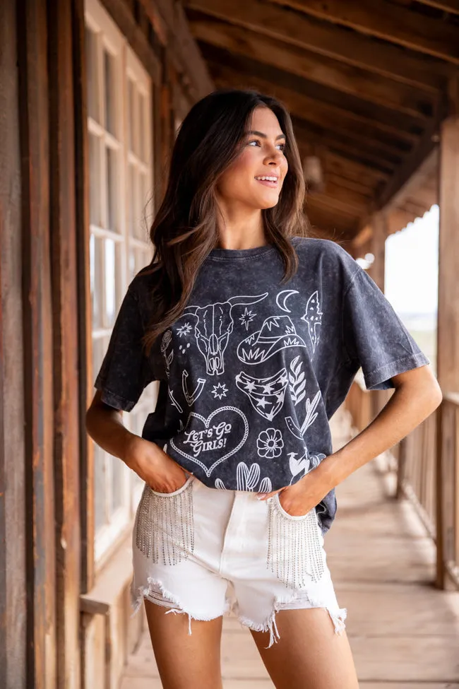 Everyday Fit regular but not boring Zutter Western Black and White Graphic Tee