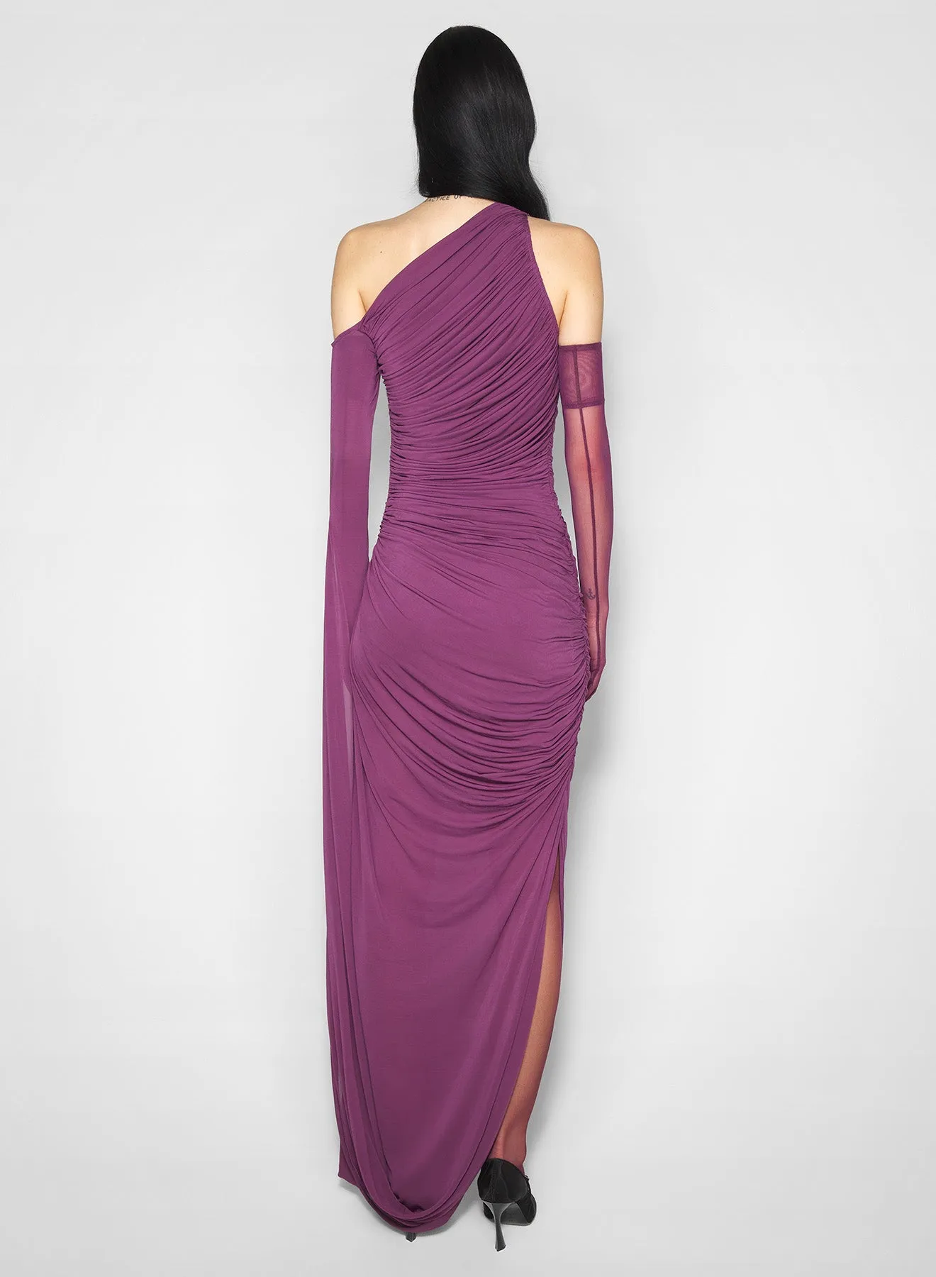 All Time Flower Soft purple draped infinity dress