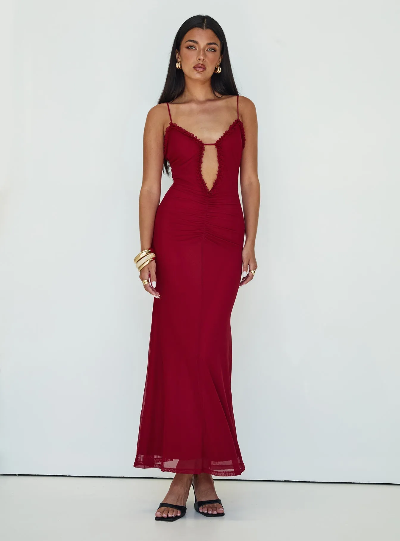 Seasonal Essential Artistic Edge Capisce Maxi Dress Red
