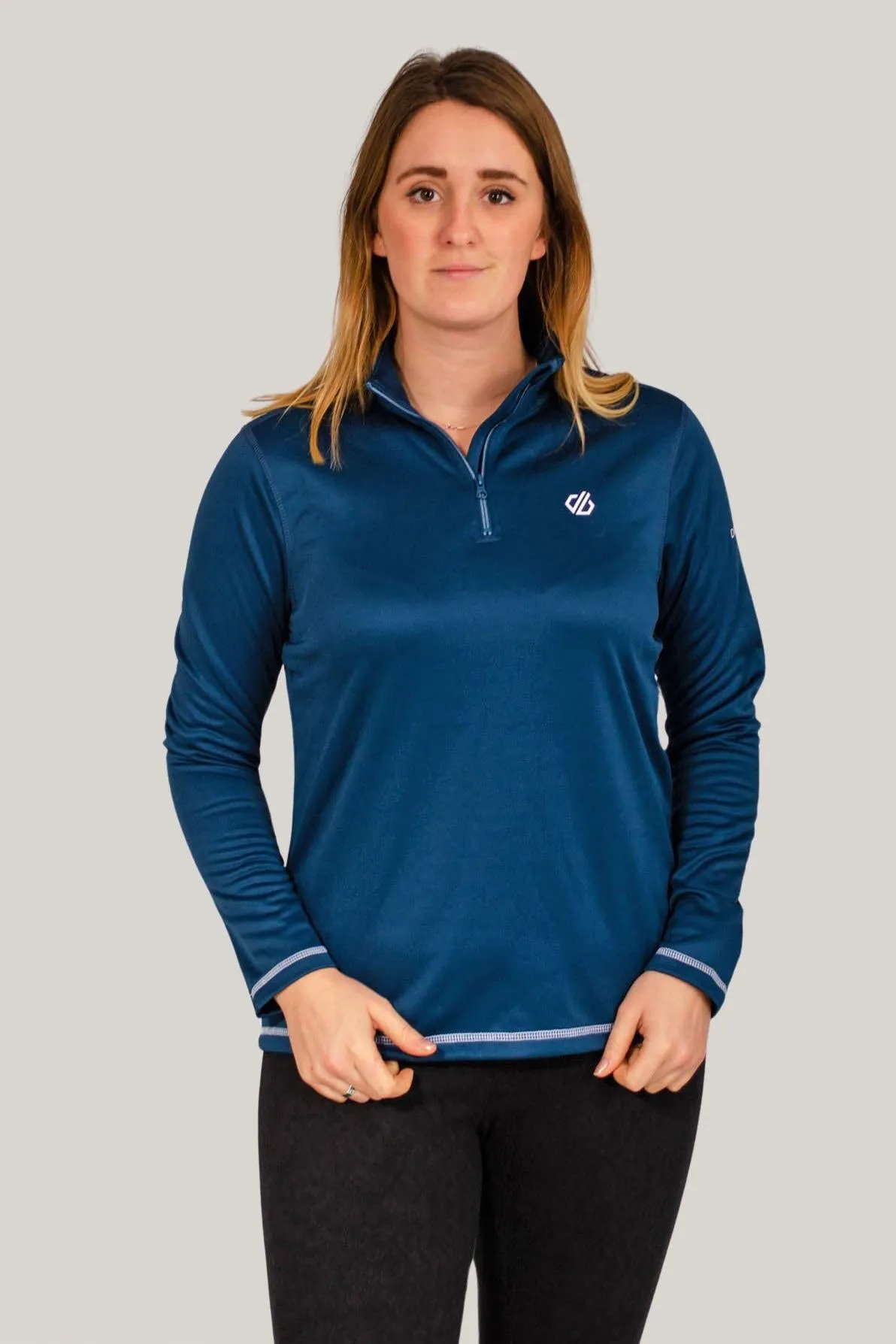 Quarter Zip Sports Fleece Top Smart Look