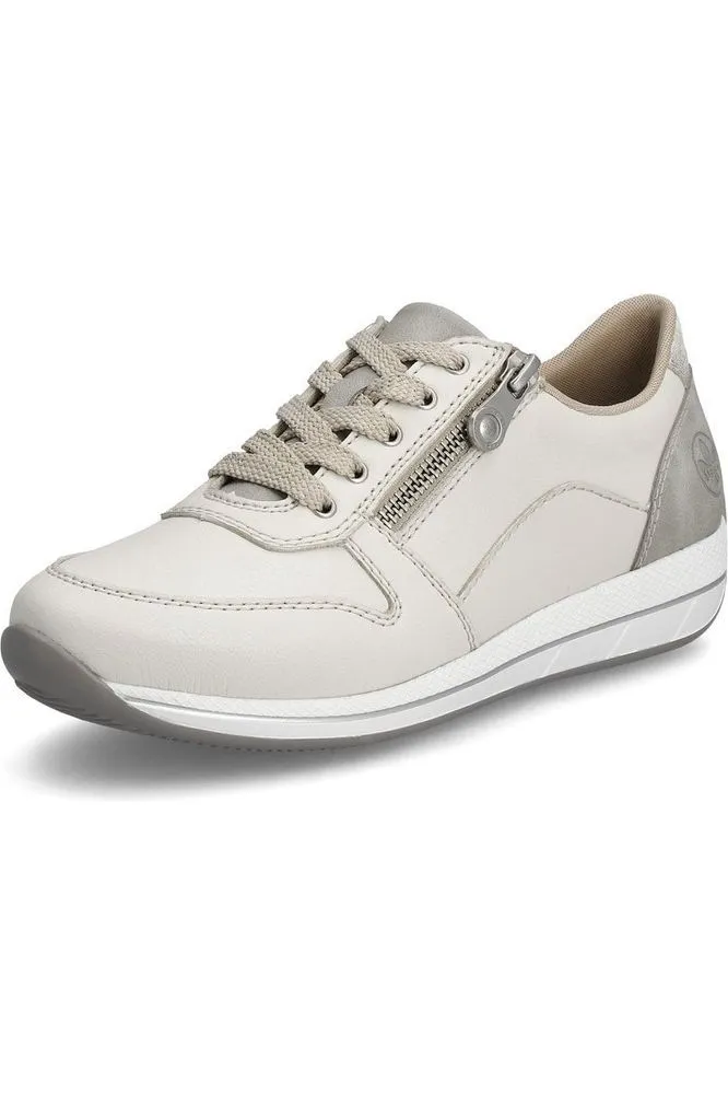 Rieker ladies trainers N1100-80 in Beige Story Glow