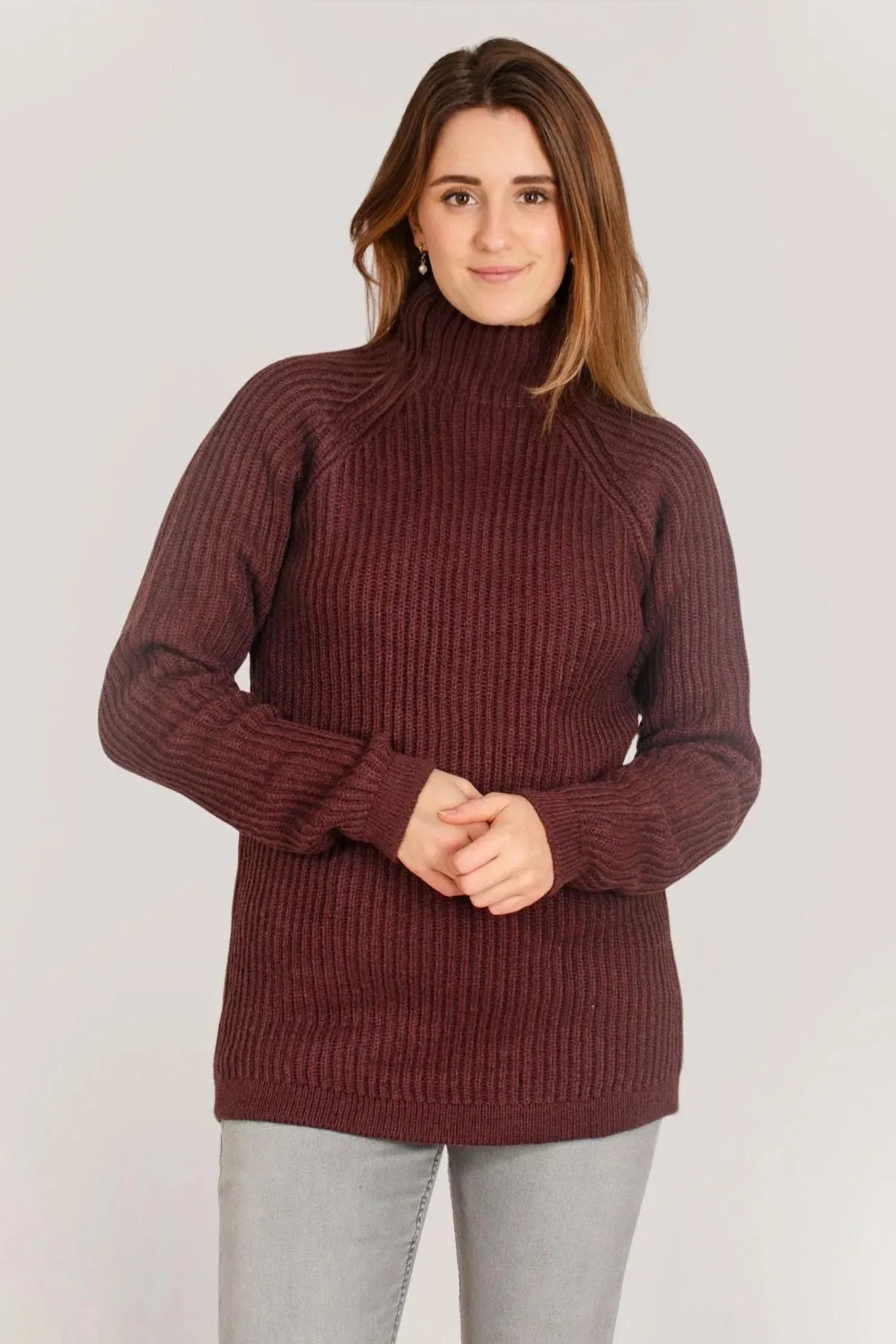 Ribbed Fisherman Jumper Temperature Regulating Easy Comfort