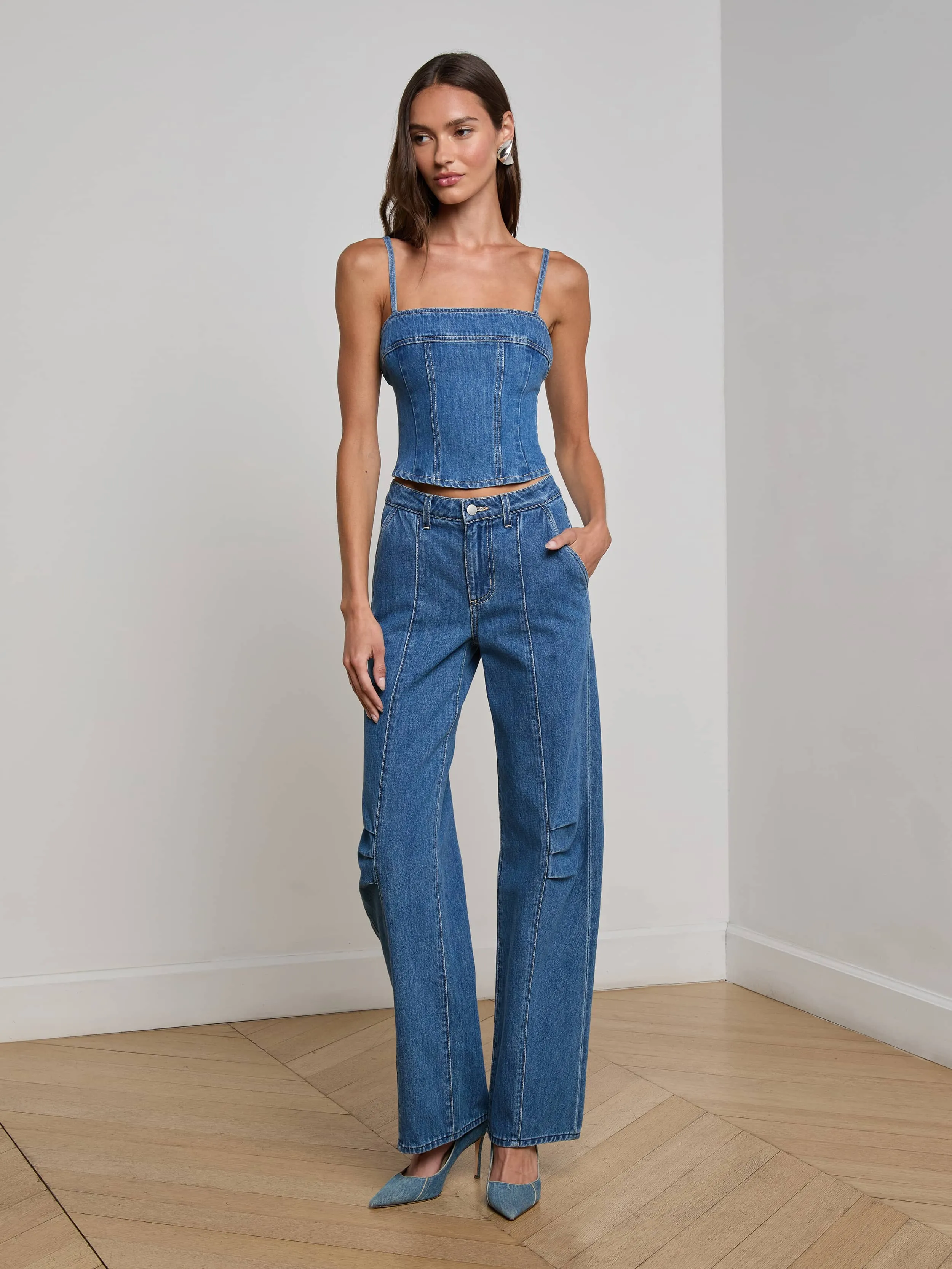 DoubleLayered Collar Active Gear Arlin Tank