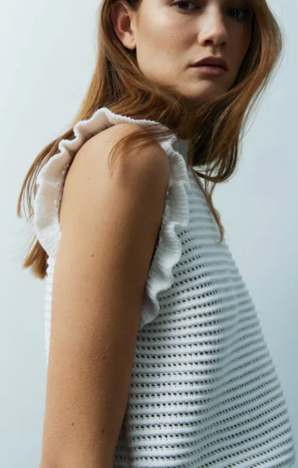 Urban Fashion Rana Crochet Sweater Top