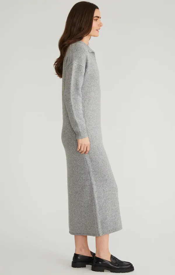 Laidback Mood Raya Solid Maxi Polo Dress