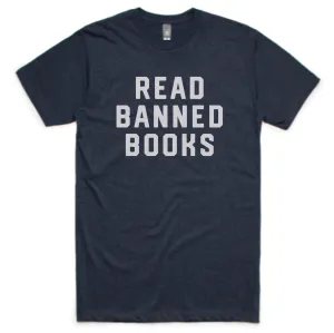 Easy Look Read Banned Books T-shirt (Navy)