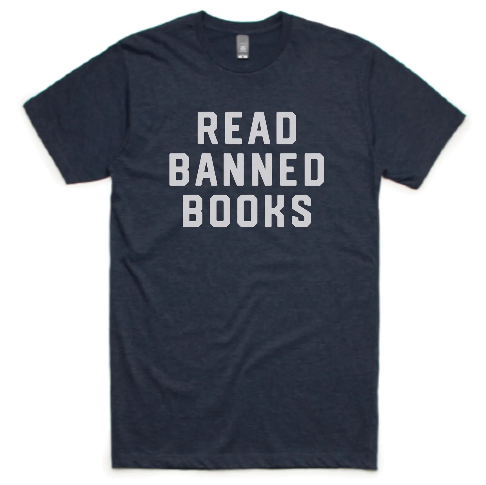 Read Banned Books T-shirt (Navy) Summer Wardrobe Hygroscopic Fiber
