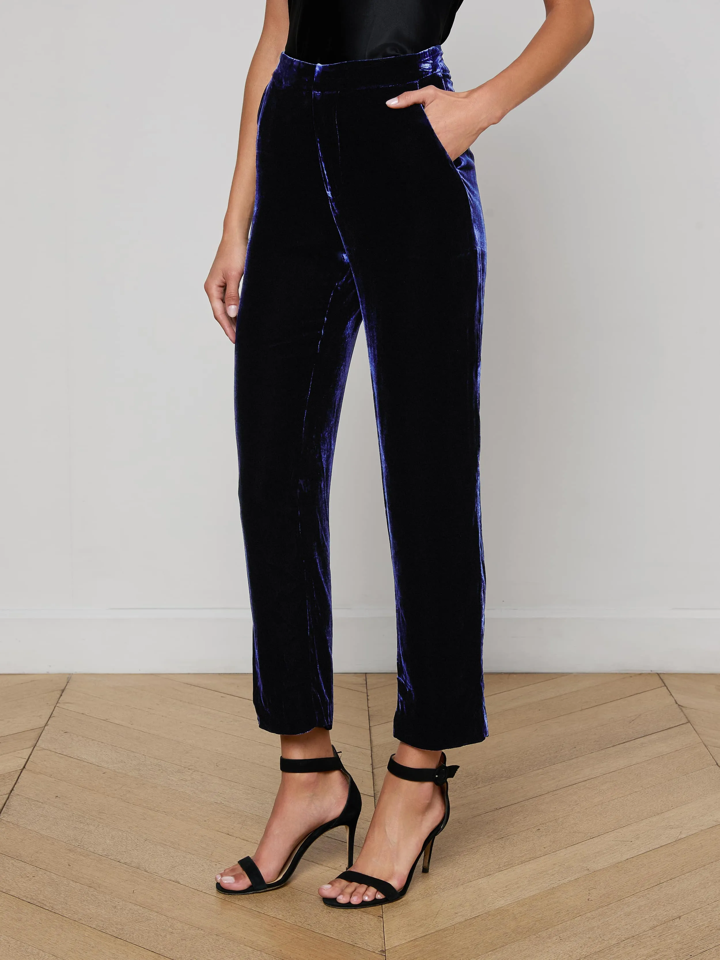 Body-Hugging Fit Rebel Velvet Trouser