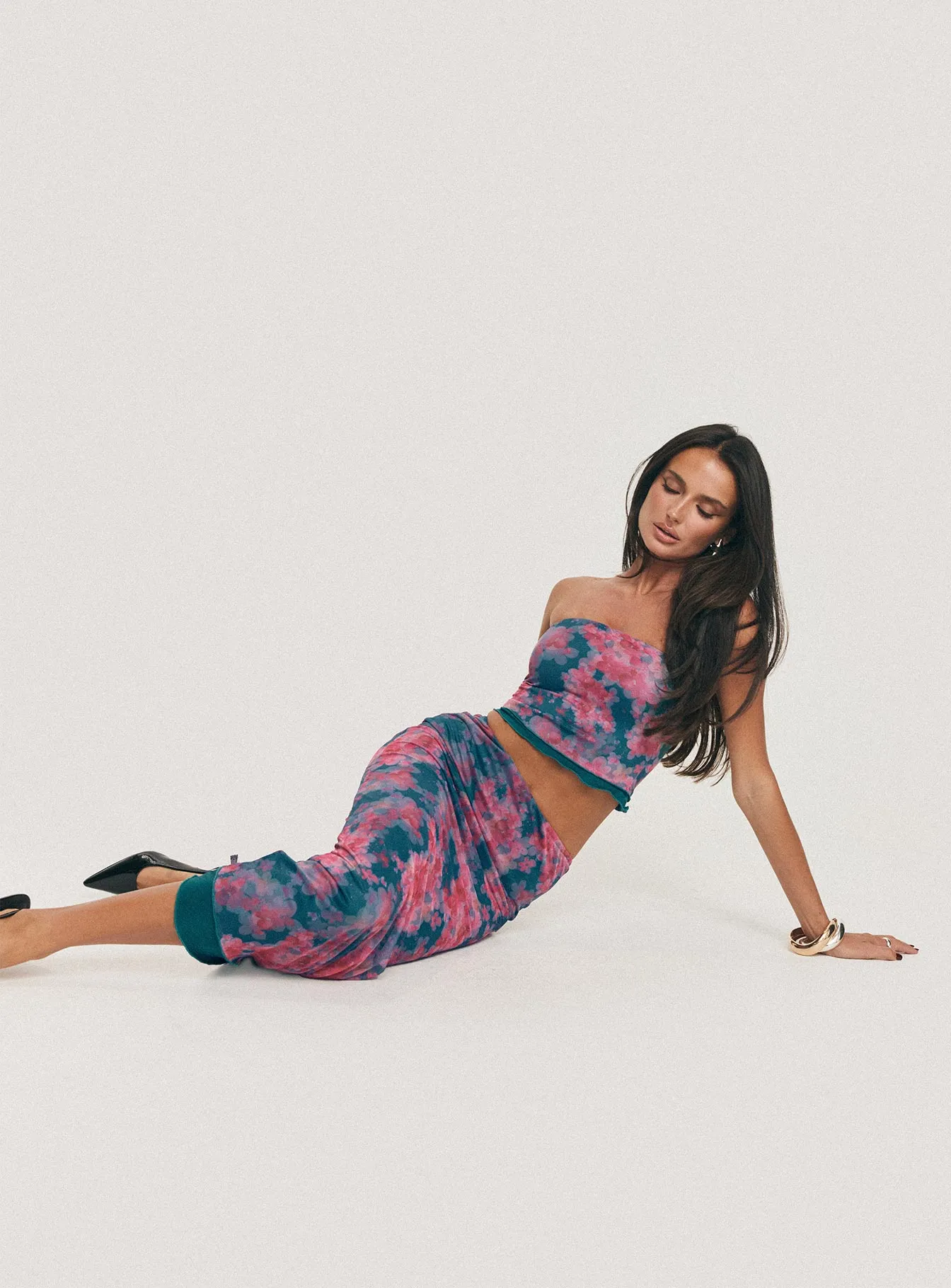 Dream Weaver Set Blue / Pink Floral Minimal Design Timeless Wear