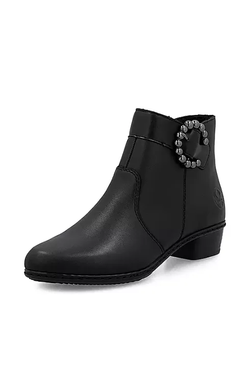 Rieker Ladies Boots Y0797-00 black Smooth Soles