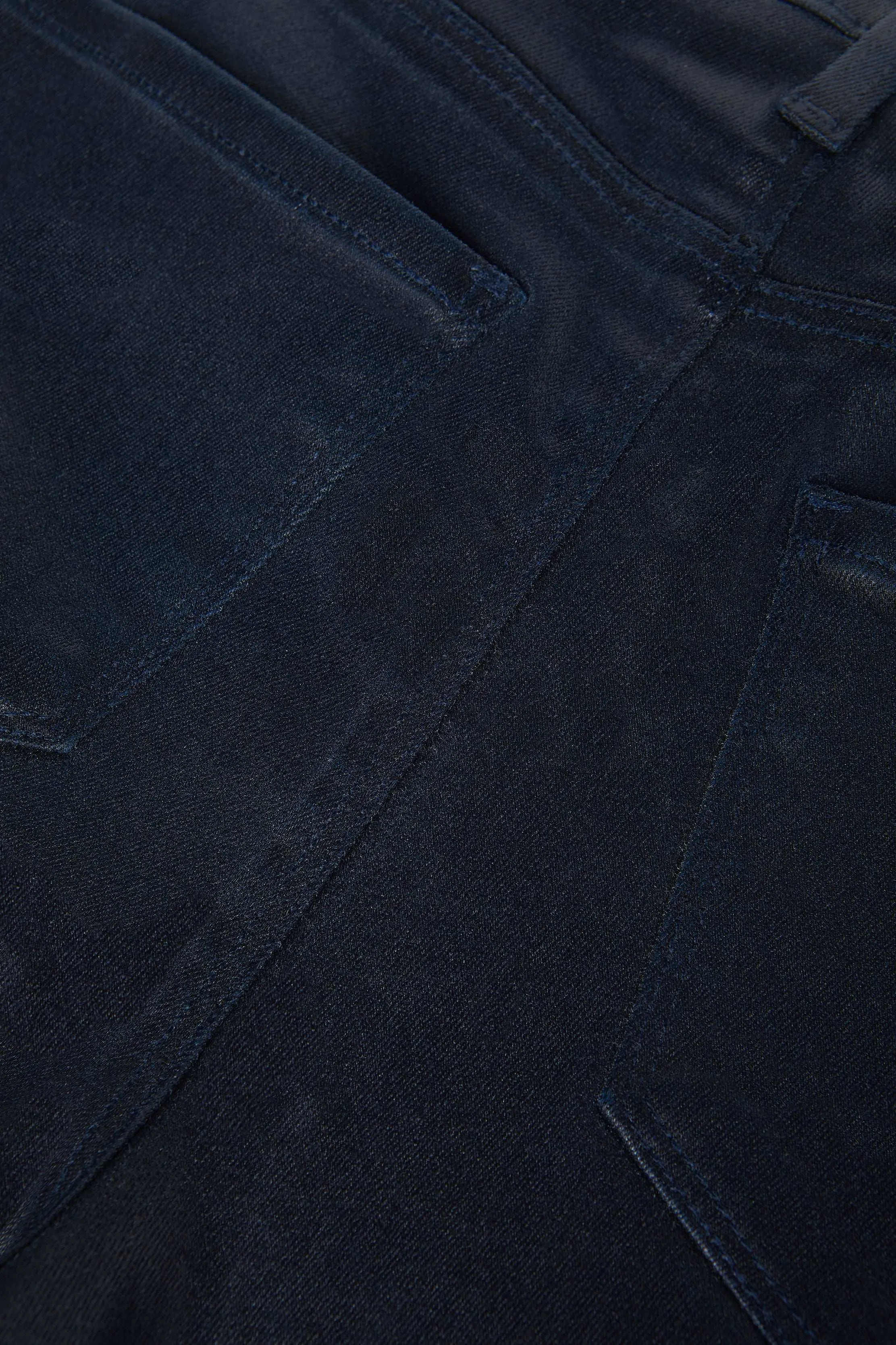 Compact Packability Ruth Coated Straight-Leg Jean