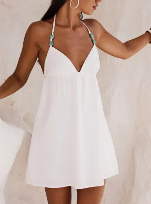 Melanea Mini Dress White Chic Harmony