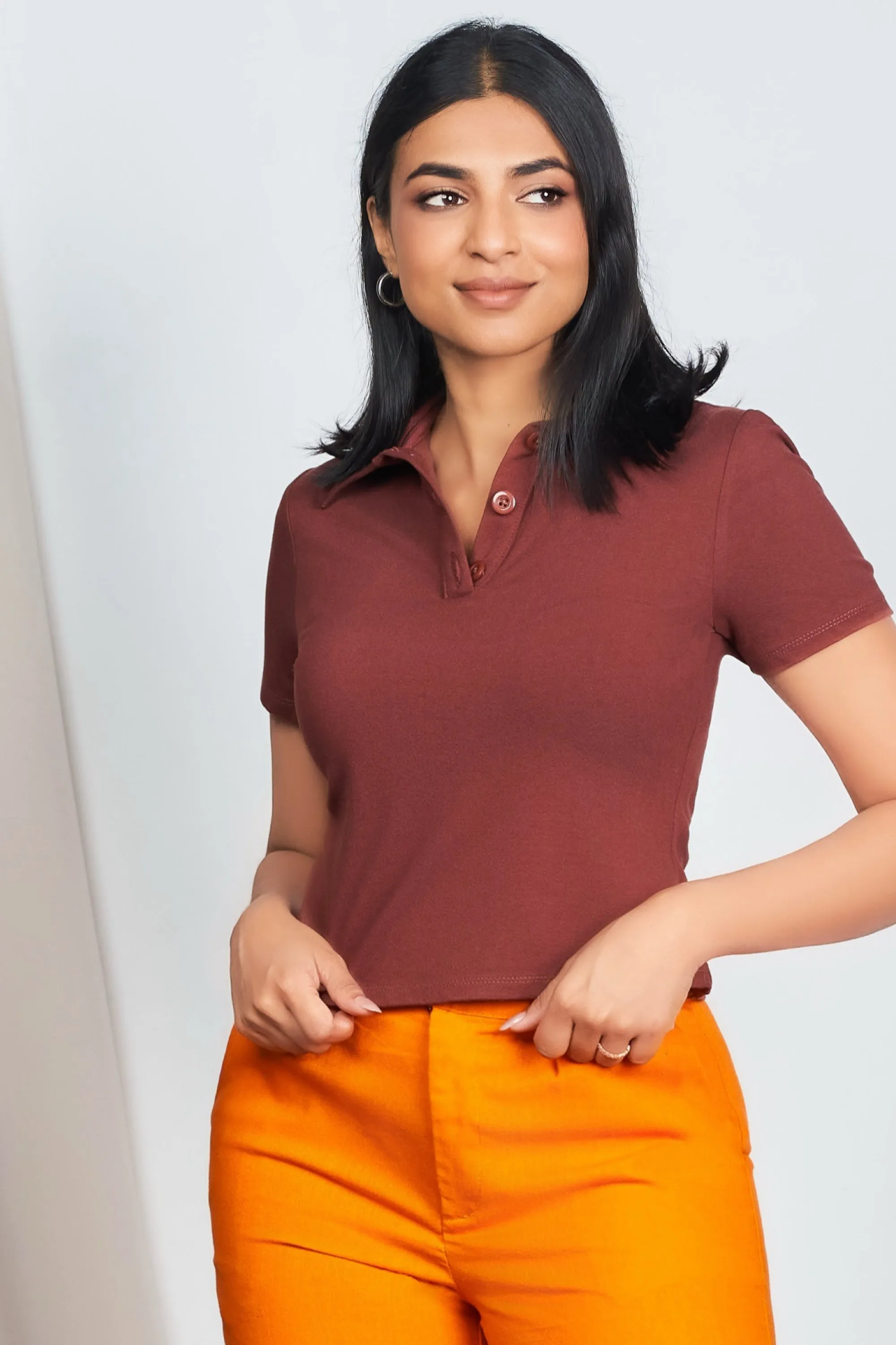 Cropped Shirt Abstract print Active Comfort Style