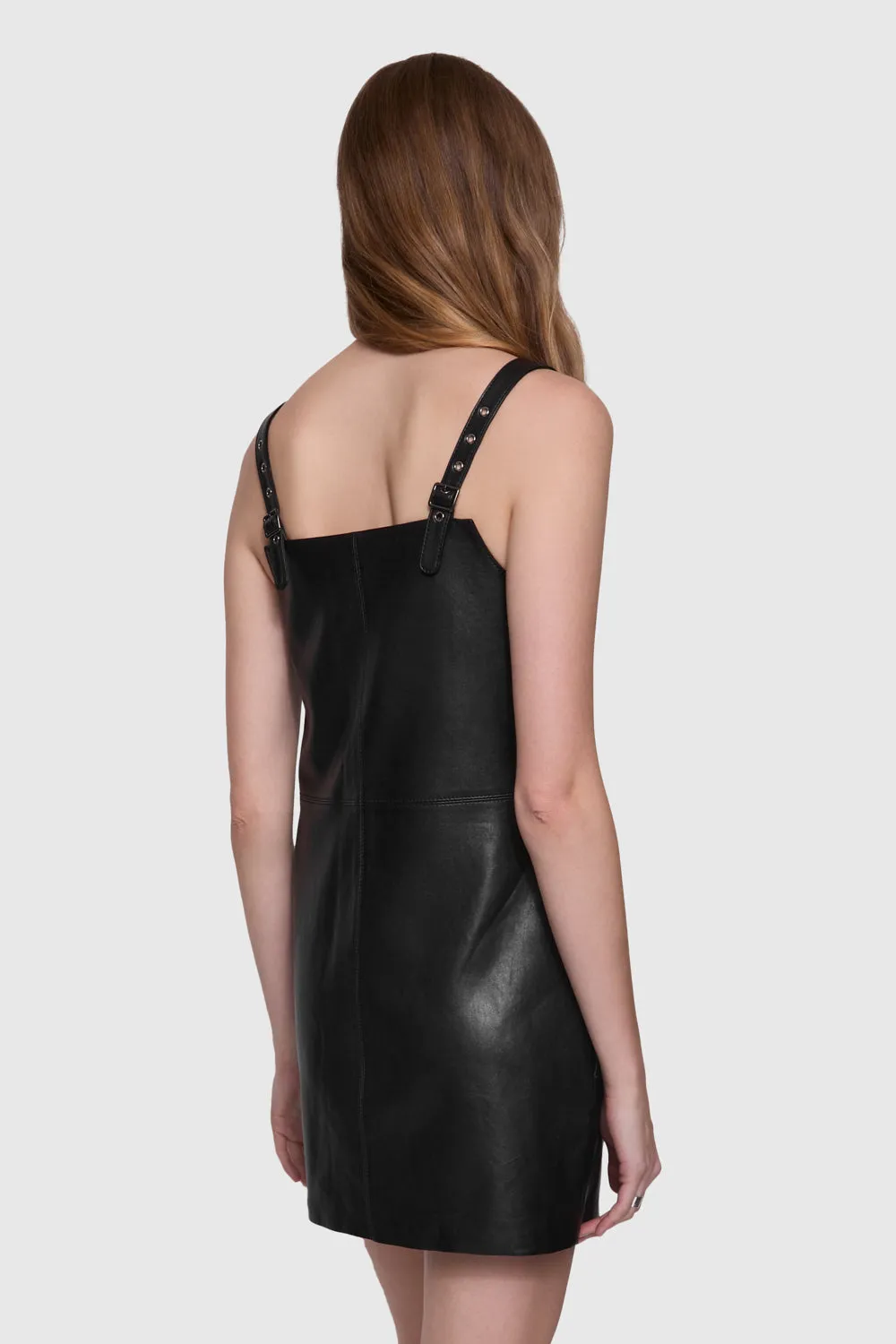 Harper Lamb Leather Dress Light Aesthetic Weekend Favorite